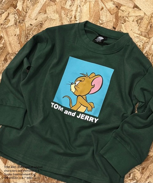 Tom&Jerry(トムアンドジェリー)の「【トム&ジェリー/TOM&JERRY】 オーバーサイズ ロンT(Tシャツ/カットソー・キッズ・ブラック/グレー系その他/オフホワイト/杢グレー/ダークグリーン/ホワイト系その他2/ブラック系その他/ホワイト系その他/ホワイト系その他3/ベージュ系その他/チャコール/ベージュ/パープル/オレンジ/グリーン系その他/ネイビー・110/120/130/140/150/160)」の13枚目の写真