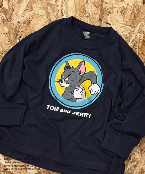 Tom&Jerry(トムアンドジェリー)の「【トム&ジェリー/TOM&JERRY】 オーバーサイズ ロンT(Tシャツ/カットソー・キッズ・ブラック/グレー系その他/オフホワイト/杢グレー/ダークグリーン/ホワイト系その他2/ブラック系その他/ホワイト系その他/ホワイト系その他3/ベージュ系その他/チャコール/ベージュ/パープル/オレンジ/グリーン系その他/ネイビー・110/120/130/140/150/160)」の14枚目の写真