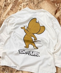 Outfitter lab（アウトフィッターラボ）の「【トム＆ジェリー/TOM&JERRY】 オーバーサイズ　ロンT（Tシャツ/カットソー）」