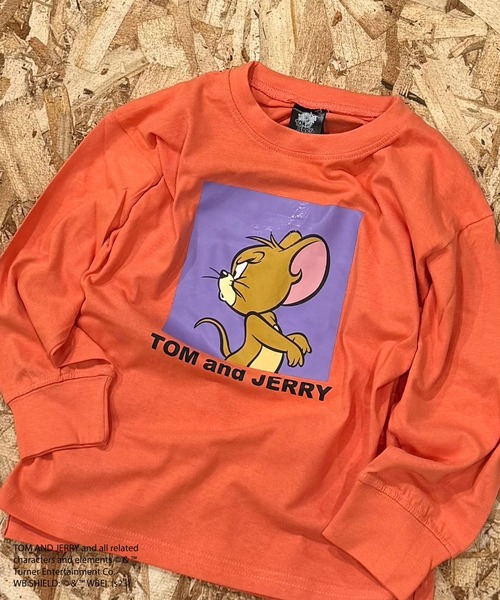 Tom&Jerry(トムアンドジェリー)の「【トム&ジェリー/TOM&JERRY】 オーバーサイズ ロンT(Tシャツ/カットソー・キッズ・ブラック/グレー系その他/オフホワイト/杢グレー/ダークグリーン/ホワイト系その他2/ブラック系その他/ホワイト系その他/ホワイト系その他3/ベージュ系その他/チャコール/ベージュ/パープル/オレンジ/グリーン系その他/ネイビー・110/120/130/140/150/160)」の16枚目の写真