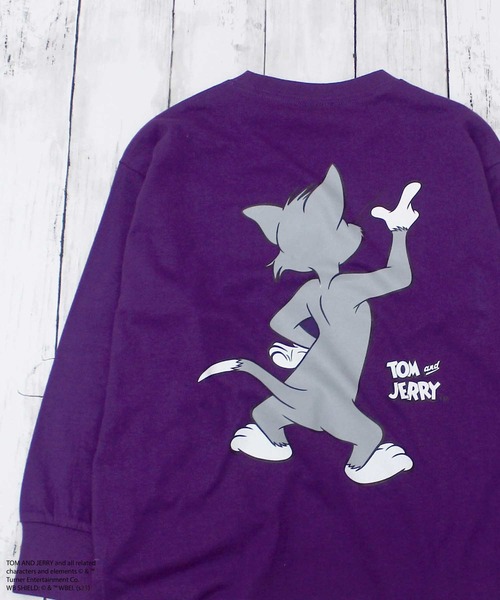 Tom&Jerry(トムアンドジェリー)の「【トム&ジェリー/TOM&JERRY】 オーバーサイズ ロンT(Tシャツ/カットソー・キッズ・ブラック/グレー系その他/オフホワイト/杢グレー/ダークグリーン/ホワイト系その他2/ブラック系その他/ホワイト系その他/ホワイト系その他3/ベージュ系その他/チャコール/ベージュ/パープル/オレンジ/グリーン系その他/ネイビー・110/120/130/140/150/160)」の21枚目の写真