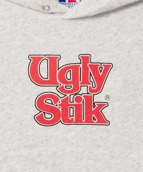 Russell Athletic（ラッセルアスレティック）の「【別注】＜RUSSELL ATHLETIC＞アグリースティック フーディー / パーカー / キッズ  110cm-130cm（パーカー・キッズ・オフホワイト/ライトグレー・130cm/120cm/110cm）」の9枚目の写真