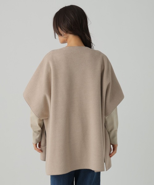 Elura（エルーラ）の「ニットリバーポンチョ/571757（ポンチョ・レディース・ベージュ/ブラウン・FREE）」の20枚目の写真