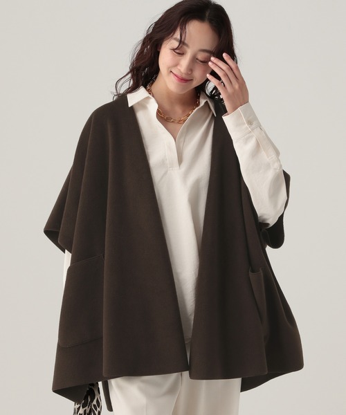 セール】ニットリバーポンチョ/571757（ポンチョ）｜Elura（エルーラ