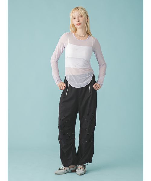 FURFUR（ファーファー）の「Twilightモチーフシアートップス（Tシャツ/カットソー・レディース・ミント/ベージュ/ラベンダー/ブラック・F）」の14枚目の写真