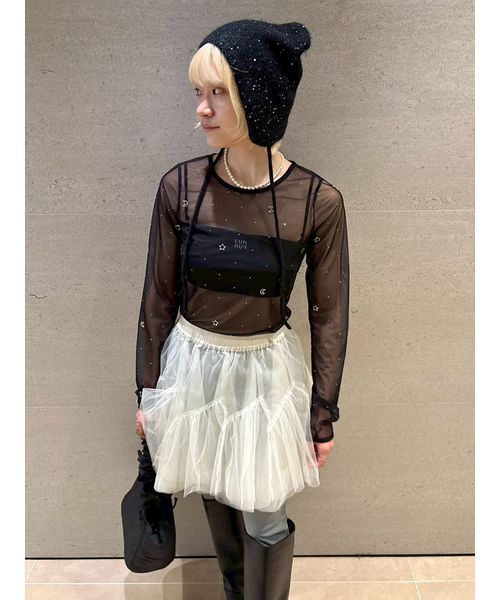 FURFUR（ファーファー）の「Twilightモチーフシアートップス（Tシャツ/カットソー・レディース・ミント/ベージュ/ラベンダー/ブラック・F）」の17枚目の写真