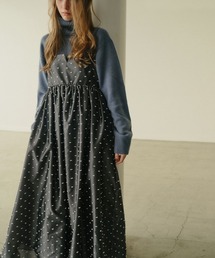 LE CIEL BLEU（ルシェルブルー）の「ジャカードキャミドレス / Jacquard Cami Dress（ワンピース）」