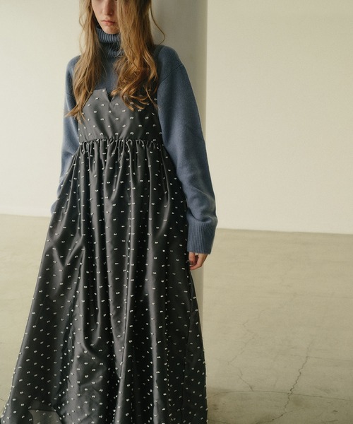 ジャカードキャミドレス / Jacquard Cami Dress（ワンピース）｜LE