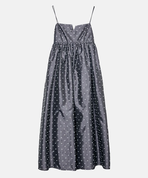 LE CIEL BLEU(ルシェルブルー)の「ジャカードキャミドレス / Jacquard Cami Dress(ワンピース・レディース・グレー/ブラック・36/38)」の3枚目の写真
