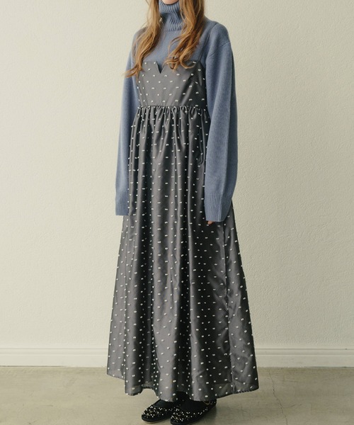 セール】ジャカードキャミドレス / Jacquard Cami Dress（ワンピース