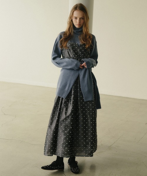 セール】ジャカードキャミドレス / Jacquard Cami Dress（ワンピース