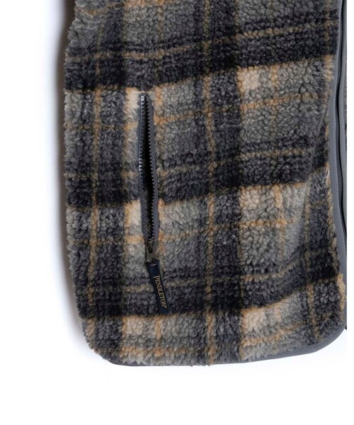 PENDLETON（ペンドルトン）の「【PENDLETON/ペンドルトン】ボアジャガードジップフーディ（パーカー・メンズ・キナリ/イエロー系その他/ブラック/グレー・M/L）」の21枚目の写真