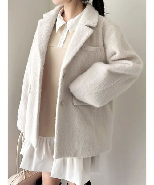 dazzlin シャギーテーラージャケット freesize セール】シャギーテーラージャケット（テーラードジャケット