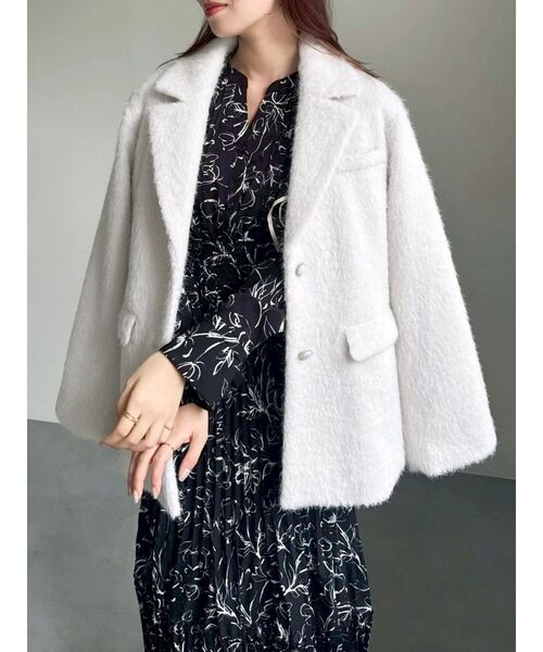 シャギーテーラージャケット（テーラードジャケット）｜dazzlin