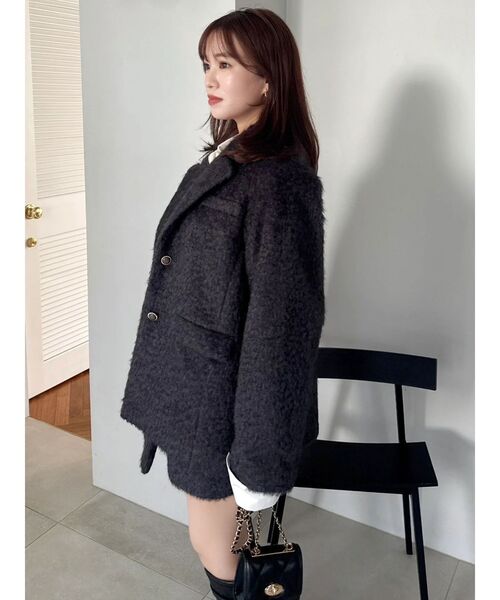 dazzlin シャギーテーラージャケット freesize セール】シャギーテーラージャケット（テーラードジャケット