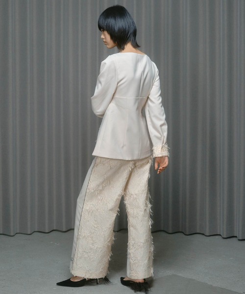 THINGS THAT MATTER（シングス ザット マター）の「PRE-SENT WIDE PANTS / プレゼント ワイド パンツ（その他パンツ・レディース・アイボリー・2/1）」の10枚目の写真