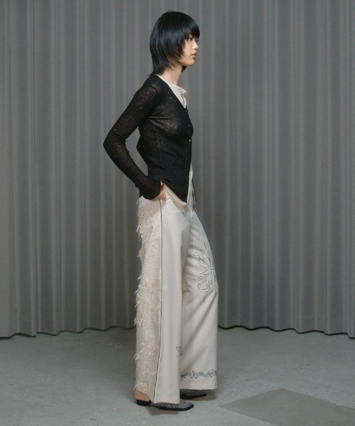 THINGS THAT MATTER（シングス ザット マター）の「PRE-SENT WIDE PANTS / プレゼント ワイド パンツ（その他パンツ・レディース・アイボリー・2/1）」の9枚目の写真