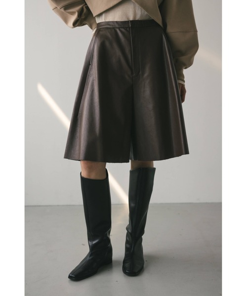 セール】フェイクレザーハーフパンツ（その他パンツ）｜STYLEMIXER
