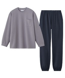 COMME CI COMME CA（コムシコムサ）の「COMME CI COMME CA/コムシコムサ ルームウェア 長袖長パンツ 表裏綿100％ダイヤキルト（ルームウェア/パジャマ）」