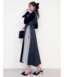 dazzlin（ダズリン）の「サイドプリーツテーラーワンピース（ワンピース）」