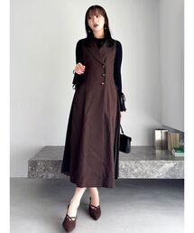 dazzlin（ダズリン）の「サイドプリーツテーラーワンピース（ワンピース）」