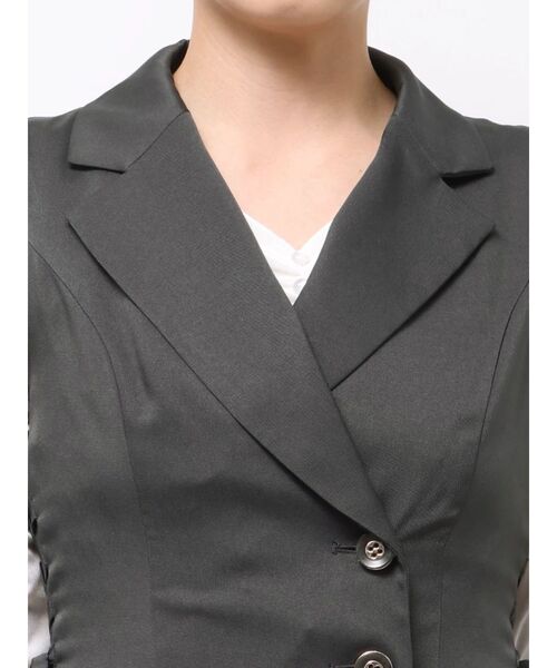 dazzlin（ダズリン）の「サイドプリーツテーラーワンピース（ワンピース・レディース・アイボリー/チャコールグレー/ブラウン/オフホワイト/グレー/その他1・SMALL/MEDIUM）」の20枚目の写真