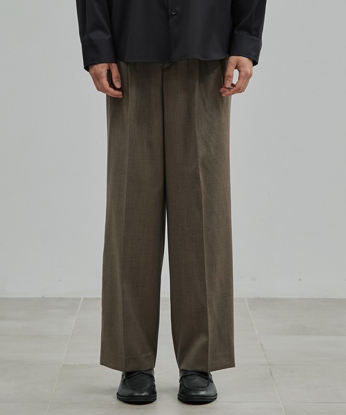 UNITED TOKYO（ユナイテッドトウキョウ）の「LORO PIANA FABRIC イージーパンツ（その他パンツ・メンズ・ダークグレー/ダークネイビー/グレイッシュベージュ・1/2）」の9枚目の写真