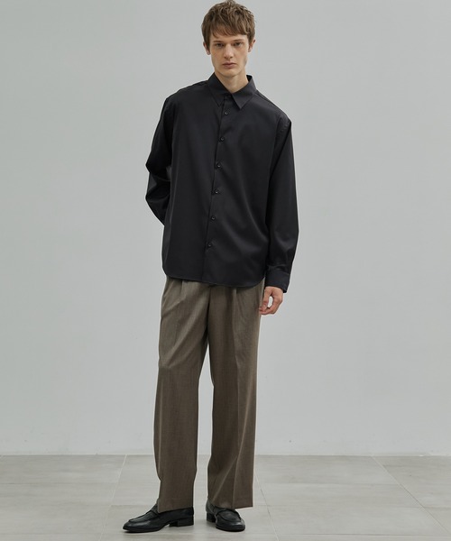 UNITED TOKYO（ユナイテッドトウキョウ）の「LORO PIANA FABRIC イージーパンツ（その他パンツ・メンズ・ダークグレー/ダークネイビー/グレイッシュベージュ・1/2）」の4枚目の写真