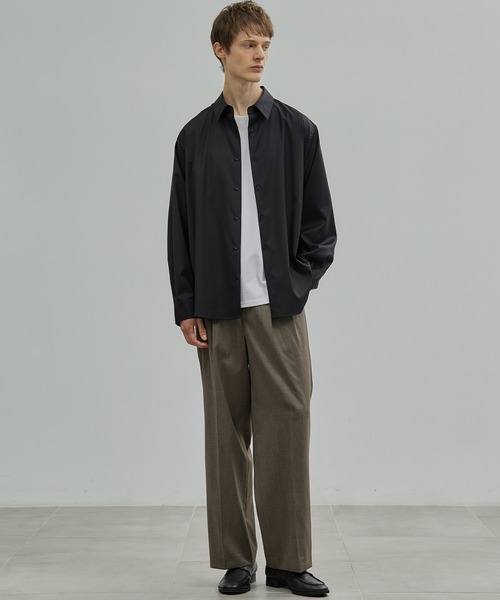 UNITED TOKYO（ユナイテッドトウキョウ）の「LORO PIANA FABRIC イージーパンツ（その他パンツ・メンズ・ダークグレー/ダークネイビー/グレイッシュベージュ・1/2）」の5枚目の写真