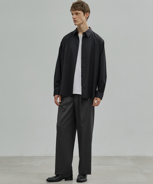 UNITED TOKYO（ユナイテッドトウキョウ）の「LORO PIANA FABRIC イージーパンツ（その他パンツ・メンズ・ダークグレー/ダークネイビー/グレイッシュベージュ・1/2）」の8枚目の写真