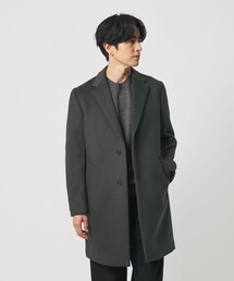 チェスターコート（グリーン・カーキ/緑色系・ウール・ニット