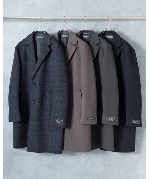 セール】120S メルトン チェスターコート（チェスターコート