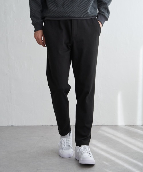 ikka（イッカ）の「【雑誌掲載】GOKU楽パンツ EASY STRETCH 起毛イージー【芸能人着用】（その他パンツ・メンズ・ブラック/グレー/ネイビー・S/M/L/XL）」の4枚目の写真