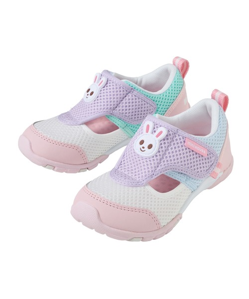 MIKI HOUSE（ミキハウス）の「ダブルラッセルのキッズシューズ（スニーカー・キッズ・ピンク・16cm/17cm/18cm）」の2枚目の写真