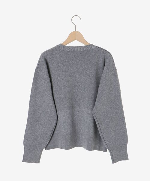 le.coeur blanc(ルクールブラン)の「AL ダブルジャガードロゴニット(ニット/セーター・レディース・ネイビー/グレー/キャメル・38)」の6枚目の写真