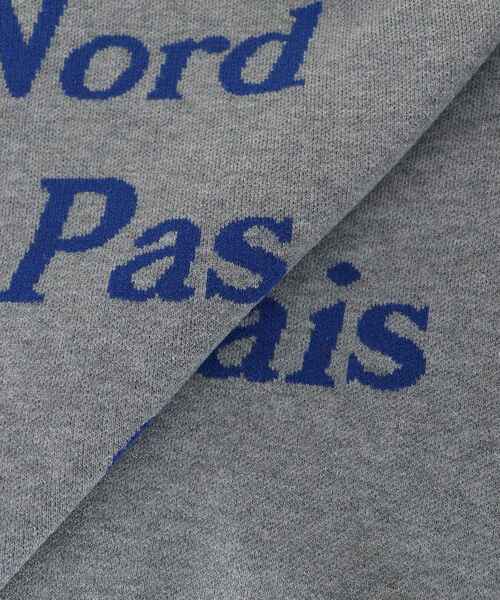 le.coeur blanc(ルクールブラン)の「AL ダブルジャガードロゴニット(ニット/セーター・レディース・ネイビー/グレー/キャメル・38)」の9枚目の写真