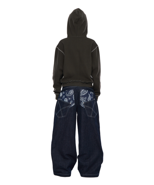 AAKAM(アーカム)の「Boucle Logo Zip-Up Hoodie (Khaki)(パーカー・レディース・その他・2/1)」の6枚目の写真