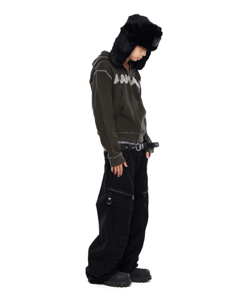 AAKAM(アーカム)の「Boucle Logo Zip-Up Hoodie (Khaki)(パーカー・レディース・その他・2/1)」の13枚目の写真