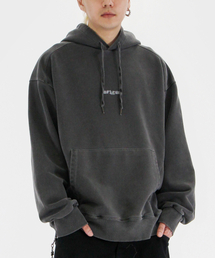 ピグメント Small Logo フードパーカー BLACK