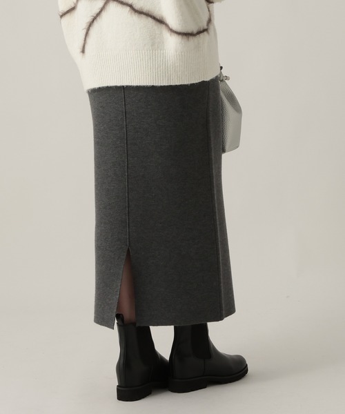 Elura（エルーラ）の「配色ナロースカート/612481（スカート・レディース・チャコールグレー/オフホワイト/ブラウン・FREE）」の11枚目の写真