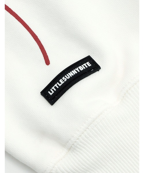 Little sunny bite（リトルサニーバイト）の「short ribbon sweat hoodie（パーカー・レディース・ブラック/ホワイト/ピンク・SMALL/MEDIUM）」の11枚目の写真