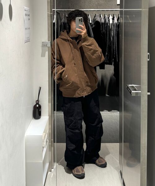 INSILENCE(インサイロンス)の「フライトフードパーカー ブラウン(パーカー・レディース・その他・MEDIUM/LARGE/SMALL)」の2枚目の写真
