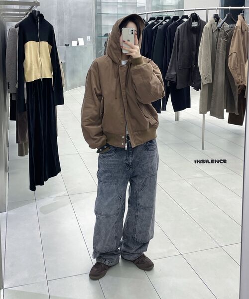 INSILENCE(インサイロンス)の「フライトフードパーカー ブラウン(パーカー・レディース・その他・MEDIUM/LARGE/SMALL)」の3枚目の写真