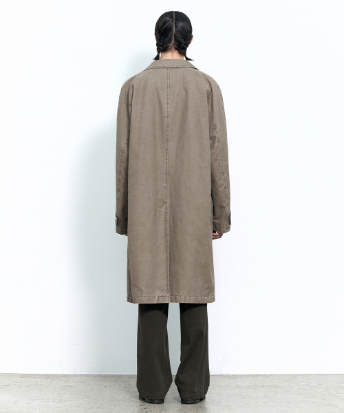 INSILENCE(インサイロンス)の「ウォッシュドスティアングコート ASH BROWN(トレンチコート・レディース・その他・SMALL/MEDIUM/LARGE)」の4枚目の写真
