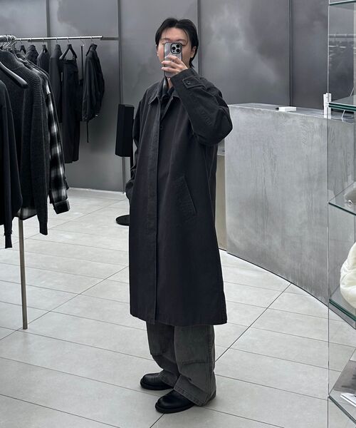 INSILENCE(インサイロンス)の「ウォッシュドスティアングコート ASH BROWN(トレンチコート・レディース・その他・SMALL/MEDIUM/LARGE)」の11枚目の写真