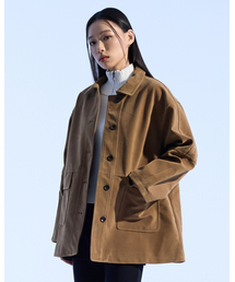 MOAA（モア）の「Vintage Suede Utility Coat (BEIGE)（ミリタリージャケット）」