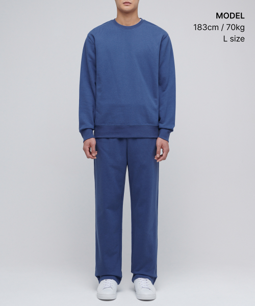 MUSINSA STANDARD(ムシンサスタンダード)の「ラウンジスウェットパンツ【ダスティブルー】(スウェットパンツ・メンズ・その他・MEDIUM/LARGE/X-LARGE/XX-LARGE)」の2枚目の写真