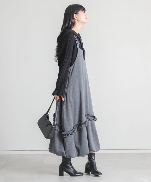 somari imagination(ソマリ イマジネーション)の「『スカラップセーラーケーブルニット』(ニット/セーター・レディース・レッド/ブラック・1/2)」の14枚目の写真