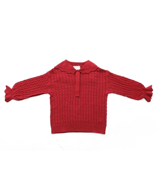 somari imagination(ソマリ イマジネーション)の「『スカラップセーラーケーブルニット』(ニット/セーター・レディース・レッド/ブラック・1/2)」の18枚目の写真