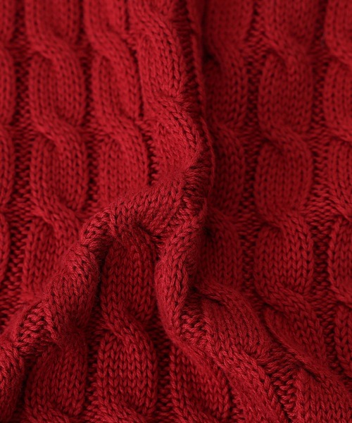 somari imagination(ソマリ イマジネーション)の「『スカラップセーラーケーブルニット』(ニット/セーター・レディース・レッド/ブラック・1/2)」の9枚目の写真